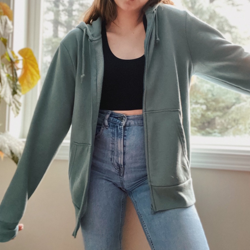 Oversized Zip Up Hoodie